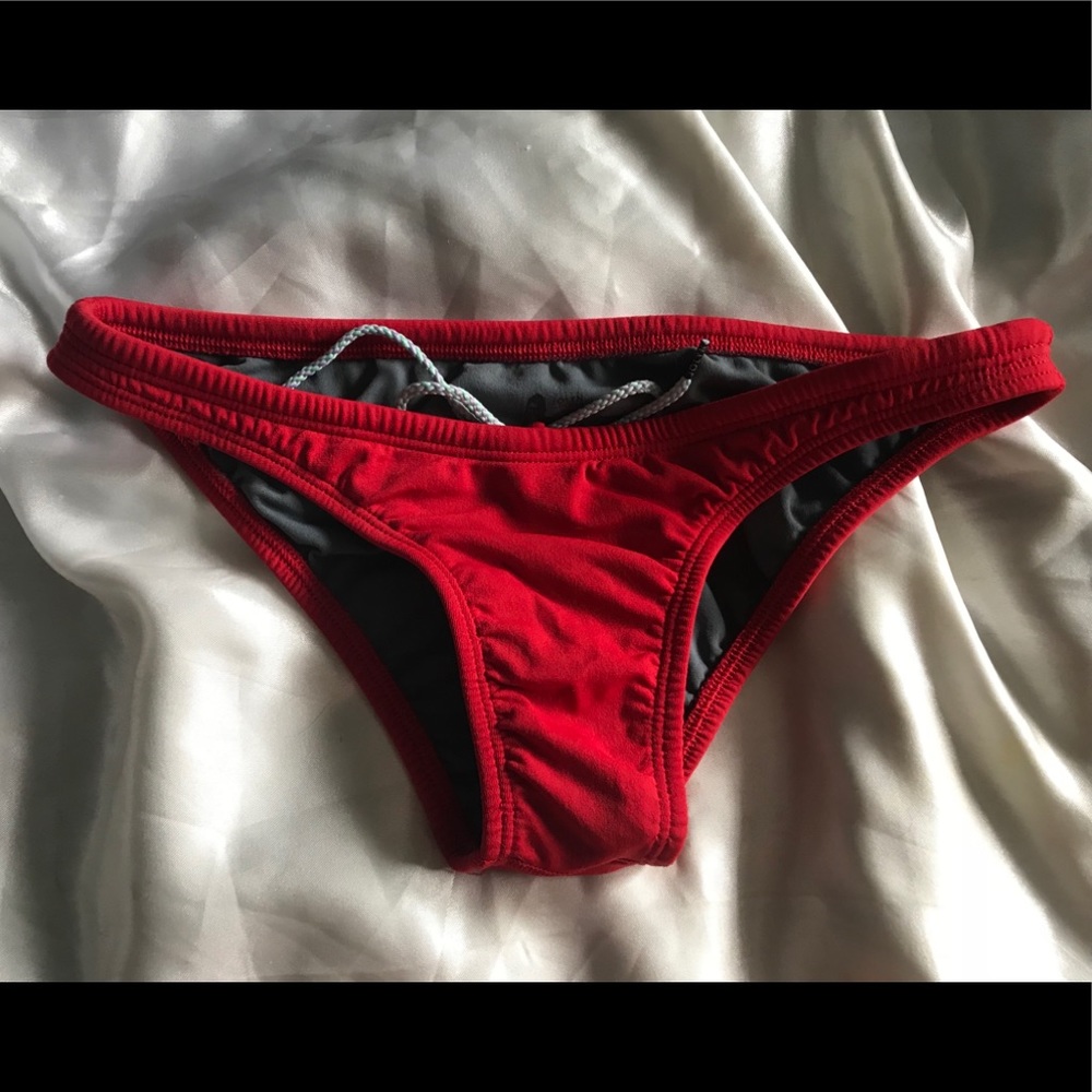 Red Jolyn Bikini Bottom.